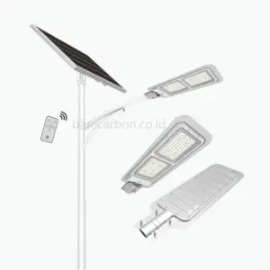 Lampu Jalan Tenaga Surya Otomatis Blue Carbon Blue Sky 50W
